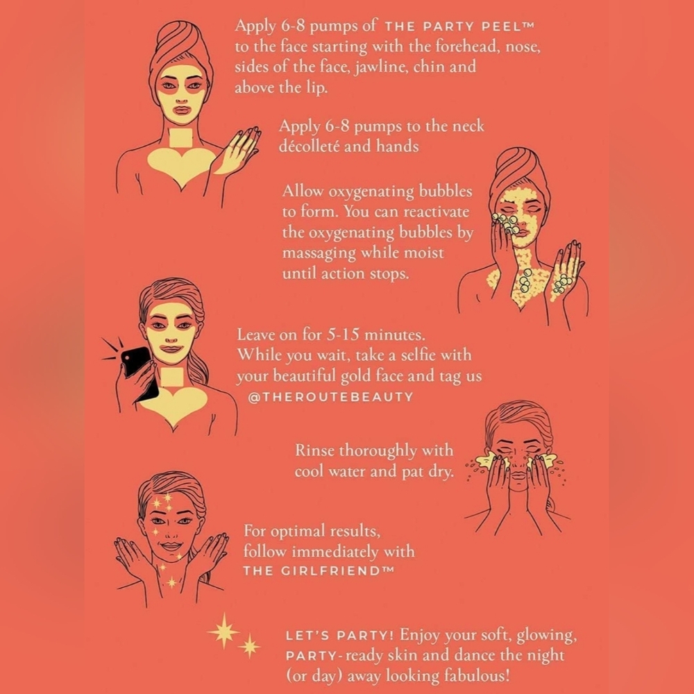 The Route The Party Peel Golden Illuminating Peel Award Winning Beauty  Product - Picture 4 of 7